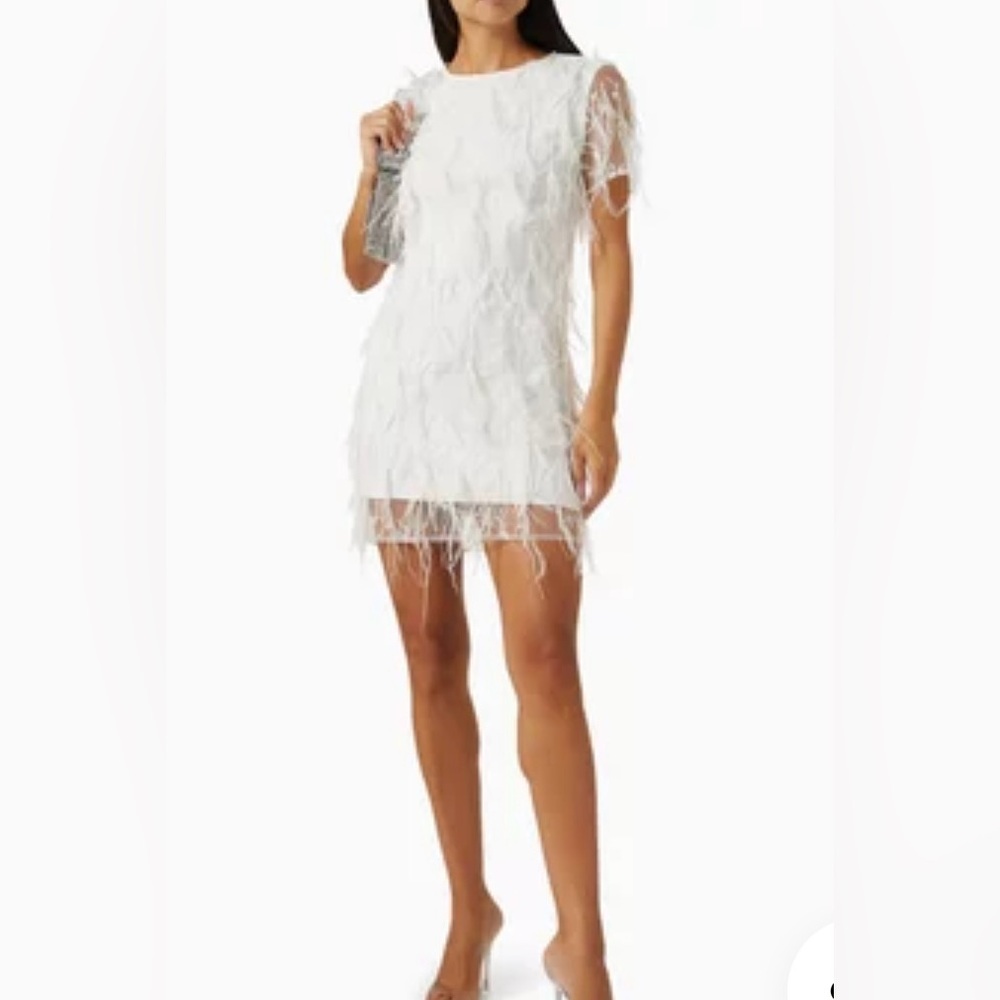 Milly Cream Sheath Dress with Flutter Sleeves